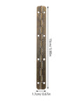 Six Piece Long Piano Hinge Set For Boxes And Jewelry Projects metal hinge, 15cm length, with measurements