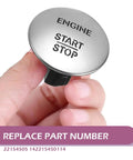 Engine Start Stop Button Switch For Mercedes-Benz All Series OEM Replacement 2215450714 A2215450514 A2215450714 Silver Finish
