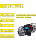 Heavy Duty 300Amp DC Circuit Breaker Delivering Rock Solid Auto Recovery And Easy Manual Reset Switch For Automotive Rv Marine Boat Wiring with key features highlighted.