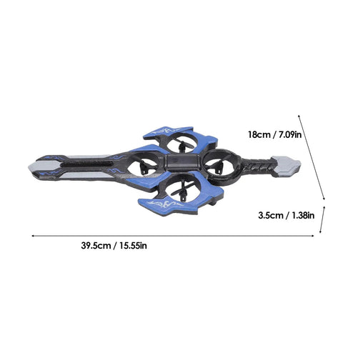 RC Airplane Drone With Glove Recognition LED Light Gyro Stabilized EVA Foam For Indoor And Outdoor Flying, Beginner Friendly, sword shape, 39.5cm