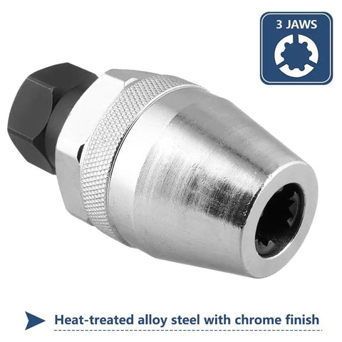 Damaged Bolt And Stud Extractor Tool For Three Eighths Inch Drive Heavy Duty Fits One Quarter To One Half Inch Studs