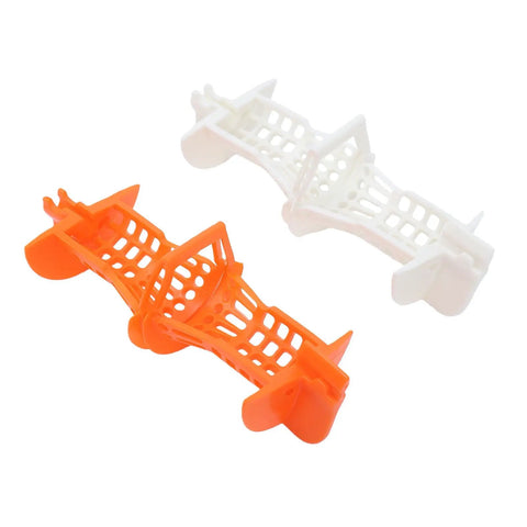 OEBUAFI Bathtub Drain Hair Catcher with Handle, TPR Clog Prevention in orange and white, featuring a mesh design for efficient hair capture.