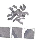 80 Piece Semicircle Woodruff Key Set With 8 Size Pack for Pulleys, showing stainless steel half moon keys in detail