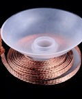 5 Ft Pro-Grade Copper Desoldering Wick With No Clean Design And 280C Melting Point on a spool, braided for electronics use