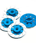Premium Aluminum Alloy RC Wheel Rim Brake Disc With 12mm Hex Adapter For Sakura D4 One-Tenth Drift Car Blue Finish
