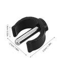 C Shape Tube Lock Clips For Walking Sticks And Crutches, Rock Solid Secure Clamp Design, 8 Pack Fits 22mm Outside Diameter Round Pipes