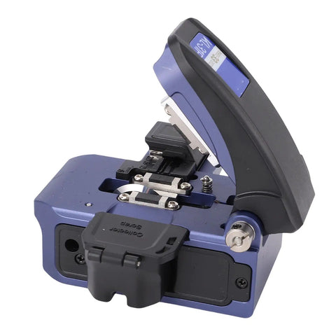 Optical Fiber Cleaver Auto Return 3 In 1 Fiber Optic Cutting Tool With Precise CNC Aluminum Alloy Build For 250um 900um 3.0mm Single Core And 2 To 12 Core Multi Fiber Cables open