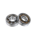 608 Steel Ball Bearing Set 8mm X 22mm X 7mm Open Deep Groove Bearings, 20 Pieces, Low Friction For High Speed Rotations, Quiet Operation, Durable And Versatile For Fidget Spinners, RC Cars, Drones, And DIY Projects. Open 608 steel ball bearings, 8x22x7mm, shown in close-up