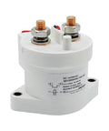 Top Shelf 200 Amp DC Contactor With Dead Nuts Reliable Voltage Handling For Ev Charger Stations And Motor Controls, side view.