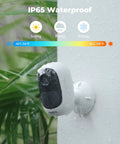 Indoor Wireless Security Camera With Battery Power No Hub Needed 3MP Night Vision Smart Human And Vehicle Detection Local Storage Works With Smart Home Devices Argus 2E mounted outdoors showing waterproof feature.