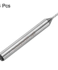 4 Pack HSS-AL End Mills 1.5mm Cutting Diameter 6mm Shank 4 Flutes Upcut Spiral Milling Cutter Router Bits For Wood PVC MDF Engraving