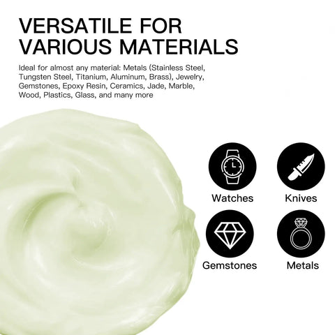 Pro Grade Heavy Duty Top Notch Professional Diamond Polishing Paste 3000 Grit Lapping Compound High Density Formula For Quick Metal Glass And Jewelry Surface Refinishing Finish