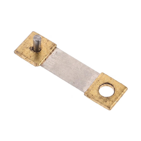 Old School Pendulum Suspension Spring Replacement Kit for Vintage Grandfather Clocks, brass and steel parts close-up view