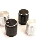4-pack lamp rotary power switch knobs aluminum build durable replacement parts in black or silver for smooth, precise lamp control and quick swap