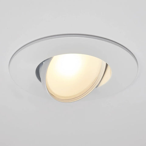 Totally Adjustable 5 6 Inch Led Retrofit Downlight Gimbal 1200 Lumens Bright As Day ceiling light fixture with soft white illumination.
