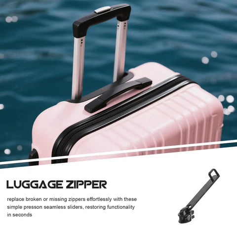 Universal Zipper Pull Replacement Kit All In One Six Piece Heavy Duty Zipper Pulls For Suitcase Luggage Backpack And Jacket With Smooth Sliding Tabs Repair Tools For Travel