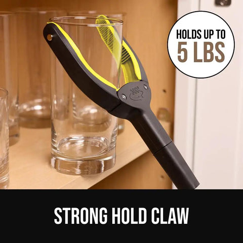 Heavy Duty Rubber Lined Claw Grabber Reacher Tool, 2 Pack, Ergonomic Anti Slip for Seniors, 360 Degree Rotating Head, Foldable Trash Picker, Handicap Helper, Yellow