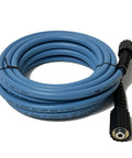 25Ft 1 Quarter Inch High Pressure Washer Hose With 3600 PSI M22 14mm Quick Connect Replacement Hose For Most Brands Durable Blue PVC