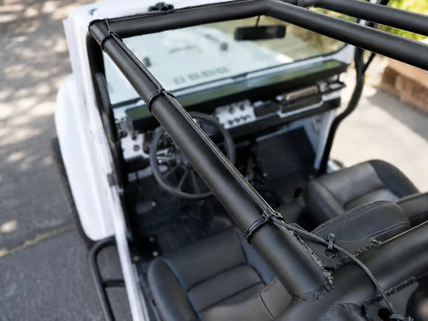 Outdoor UV Resistant Rubber Cable Zip Tie Mount Kit on vehicle frame for rugged outdoor wiring