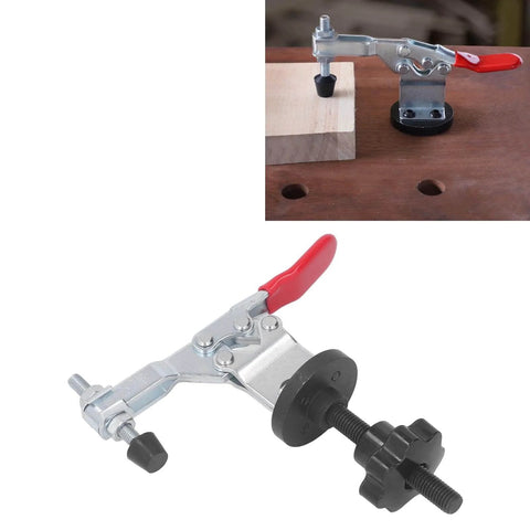 Quick Release Woodworking Bench Clamp Set With Toggle Clamps for securing wood boards on workbench