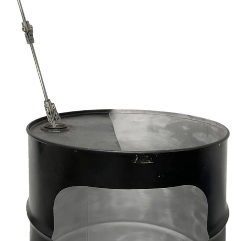 55 Gallon Pneumatic Agitator Bung Mount Tank Drum Mixer With One Eighth HP Air Motor 6 Inch Propeller on drum top