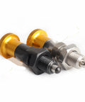 Tough As Nails Self Locking Indexing Plunger With Fine Thread Aluminum Knob And Durable Carbon Steel M5 To M16 with two styles.