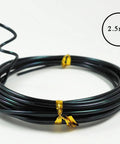 2.5mm black anodized aluminum bonsai wire from Beginner Friendly Anodized Aluminum Bonsai Wire Set With Canvas Bag Five Size Options