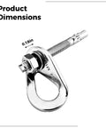 Rock Solid Climbing Bolt Hangers With 8 Expansion Bolts, 16 Pcs M10 Anchor Point Gear For Rock Climbing, 304 Stainless Steel Set
