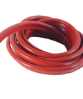 Coiled red silicone gasket seal tubing (P-type), 13 ft long, heat-resistant rubber weatherstrip