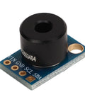 Infrared Temperature Sensor Module For DIY Projects Wide Ambient Range From Minus 40 To 120 Celsius Object Range From Minus 70 To 382.2 Celsius 10 Bit PWM Output SMBus Digital Interface MLX90614ESF GY906 Compatible Non Contact Temperature Detector on white background