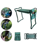 Garden Kneeler Seat 2 In 1 Folding Garden Bench With Handles And Foam Pad Easy Fold Portable Kneeling Pad For Gardening