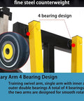 Wall Mounted Shoulder Trainer For Home Gym Easy Arm Raises And Lateral Lifts Adjustable Height Universal Bell Compatibility