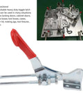 Built Tough Heavy Duty Toggle Latch Clamp 450kg Holding Power for tool boxes and storage cases, industrial iron hasp lock.