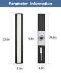 Slick 18W Outdoor Wall Light Modern Exterior Fixture IP65 Waterproof Sconce dimensions with 23.6x24.8in measurements.