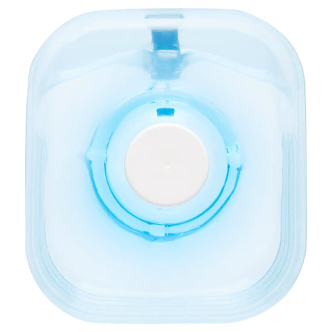 Top view of a 3 Gallon Stackable Refillable Water Jug For Home And Camping Use BPA Free Food Grade Plastic Bottle With Leak Proof Screw Cap