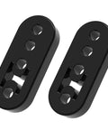 Heavy Duty Beefy Universal Rubber Exhaust Hanger 4 Hole Muffler Bracket for Cars Trucks SUVs Adjustable Insulator 2 Pack Black