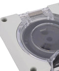 TT 30R Lockable Power Outlet Receptacle with Brass Contacts and IP55 Weatherproof Rating showing sturdy latch cover.