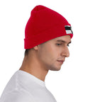 Black And White Piano Plate Grid Knit Beanie Soft Acrylic Winter Hat For Freezing Temperatures Keep Your Dome Straight Up Snug With This Rad Patterned Headwear For Daily Grind Or Weekend Vibe.