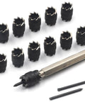 Spot Weld Cutter Set Three Eighth Inch Hole Cutter For Sheet Metal And Auto Body Repair, 14 Pack High Speed Steel Blades