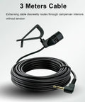 Universal Car Radio Microphone Replacement 3.5mm HD Voice Mic coiled with 9.84ft cable and clip for Kenwood Boss JVC Sony units