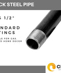 Half Inch Black Steel Pipe Nipples And Fittings Assorted Pack For DIY Home Furniture Decor Sixty Six Piece Set Including One Half Inch Black Threaded Nipples And Fittings For Bedroom Bath Kitchen And Dining Room Projects
