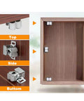 Six Pack Cabinet Latch With Double Roller Catch Hardware For Cupboard Closet Kitchen Cabinet Doors And RV Cabinets shown in use