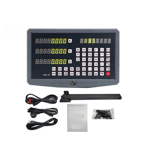 High Resolution Digital Readout For Milling Lathe And EDM Machines With RS232 Display unit with accessories and cables