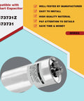 UltraTemp Heat Pump Capacitor Replacement For Air Conditioners And Pool Heaters, cylindrical design, connectors visible