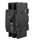 QOU260 Miniature Circuit Breaker 120/240V 60 Amp 1 Phase 4 Pole Nema 3R Rated, side view with on/off switch