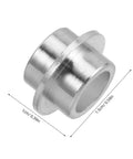 Close-up of an aluminum spacer from Durable Aluminum Inline Skate Spacers Kit 20 Pieces Self Centering Gasket Bearings And Bushings.