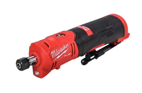 M12 FUEL 12V Straight Die Grinder Kit With Brushless 0.3 HP Motor, 3 Speed RPM Control, close-up of tool without accessories
