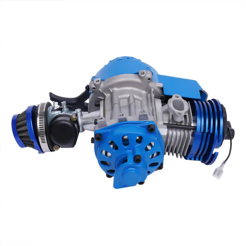 High Performance 49cc 50cc Racing Engine Set Two Stroke Beefed Up 1 8 KW 11000 RPM Single Cylinder Gas Powered Motor Kit With 6 Tooth 25H Sprocket For Pocket Bike Mini Dirt Bike Quad ATV