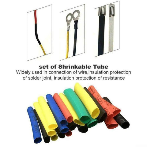 The Ultimate 530 Pc Heat Shrink Tubing Assorted Cable Wire Wrap Sleeve Kit For Automotive Electrical Repair Maintenance And DIY Projects Including Durable Insulation Sleeves To Keep Your Car Wires Secure And Protected From Wear. assorted heat shrink tubing sleeves for wire repair and insulation