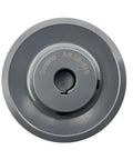 Heavy Duty Cast Iron Single Groove V Belt Sheave Featuring 5/8 Inch Shaft Bore And 3.75 Inch Outside Diameter top view, showing keyseat.